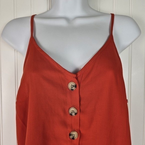 Paper Crane Tank Top‎ Women's Size Medium Red Summer Casual - Picture 3 of 12